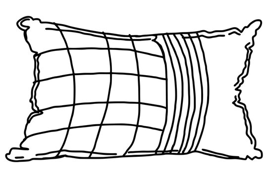 recommend clip art: Pillow Line Art Vector