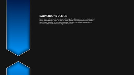 dark abstract background with blue color shapes