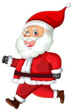 Santa Claus in cartoon style