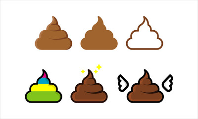 Illustration vector graphic of Simple Poop Brown. Perfect for sticker design, wallpapers, T-shirt, etc.