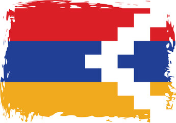 Grunge Nagorno-Karabakh Republic flag.flag of Nagorno-Karabakh Republic,banner vector illustration. Vector illustration eps10.