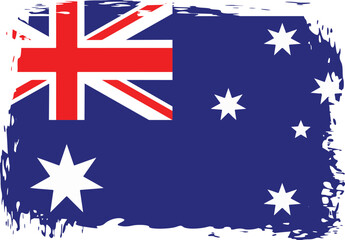 Grunge Australia flag.flag of Australia,banner vector illustration. Vector illustration eps10.