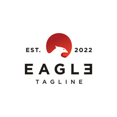 Eagle Circle Head Logo template icon