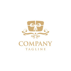 Gift Box Elegant Logo Template
