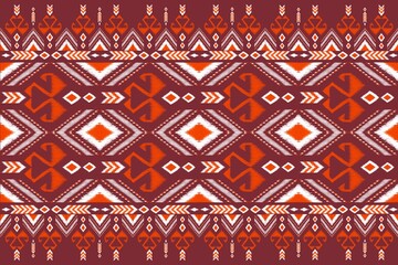 Beautiful neckline embroidery.geometric ethnic oriental pattern traditional on black background.Aztec style,abstract,illustration.design for texture,fabric,fashion women wearing,clothing,print.