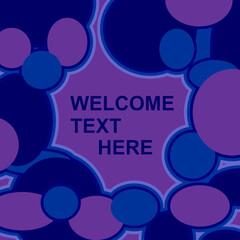 Abstract Blue Circle Background Pattern