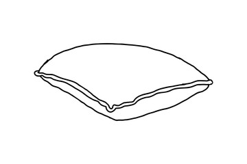 Pillow Line Art Vector