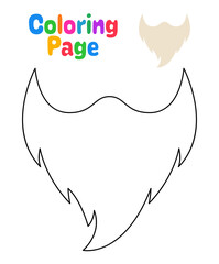 Coloring page with Beard for kids