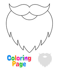 Coloring page with Beard for kids