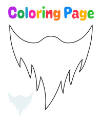 Coloring page with Beard for kids