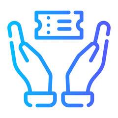 dollar gradient icon