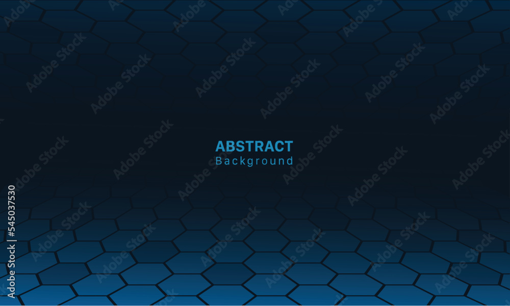 Sticker technology concept with hexagonal shapes
