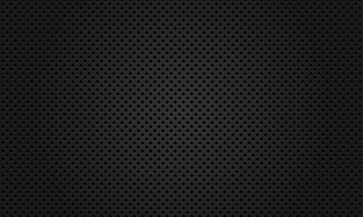 Black metallic with detailed square mesh