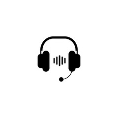 headphone icon illustration vector