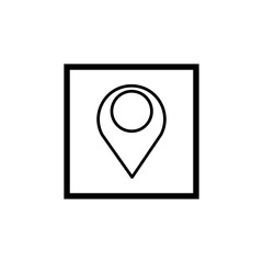 Location pin icon vector