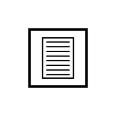 Document icon vector