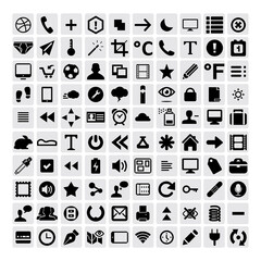 Vector set of various types of icons