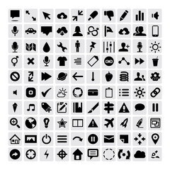 Vector set of various types of icons