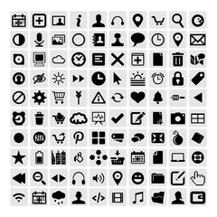 Vector set of various types of icons