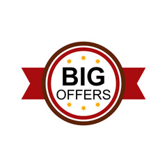 Big offers vector for promotion in banner, flyer and digital advertising