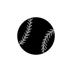 Ball silhouette vector for baseball