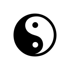 yin yang icon vector