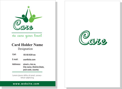 visiting card template high quality, asthetic design , quality card , premium look, vector fiile green blue, shades