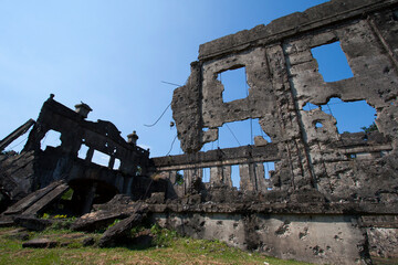 WWII bombed structures at Corregidor Island, Philippines