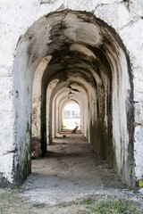Fototapeta na wymiar Exposed corridor at Batanes, Philippines