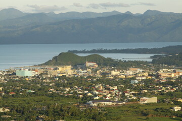 Obraz premium Landscape shot of Bicol province, Philippines