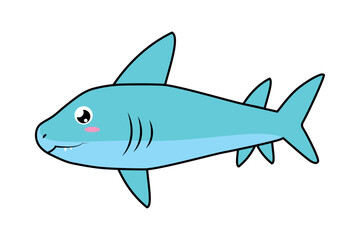 Fototapeta premium cute shark icon
