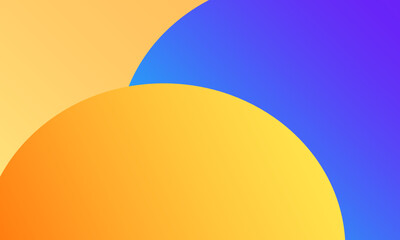 Creative geometric wallpaper. Trendy gradient shapes composition