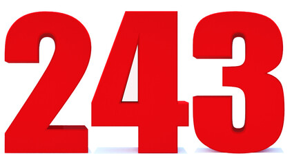 243 number
