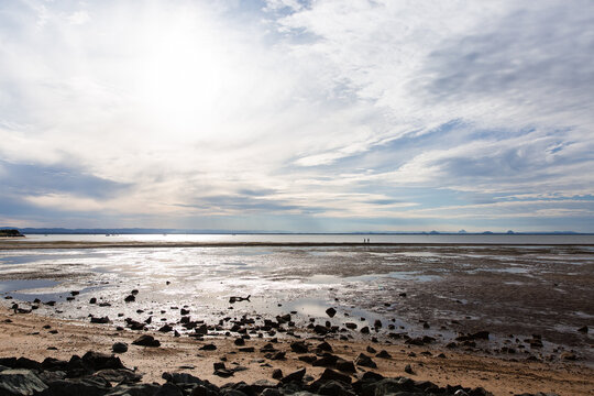 mud flats near Redcliffe on a sunny afternoon