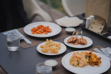 breakfast on the table