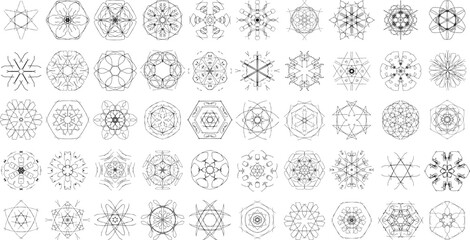 50 Ornamental mandala Design