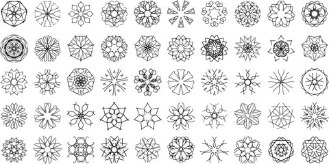 50 Ornamental mandala Design