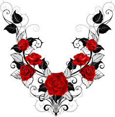 Design of Red Roses