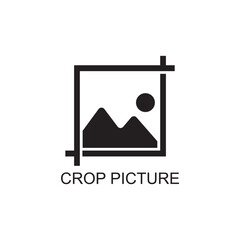 crop picture icon , image icon