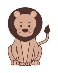 cute lion icon