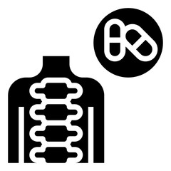 vitamins_spine line icon,linear,,graphic,illustration