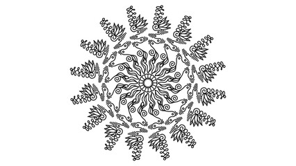 abstract floral background mandala ornament