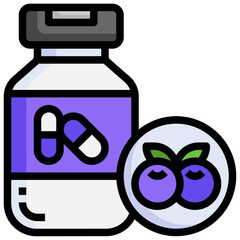 vitamins_Grape seed line icon,linear,outline,graphic,illustration