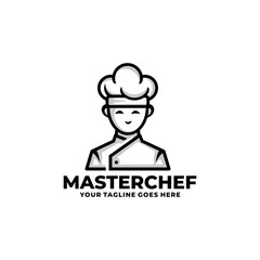 Chef logo design vector illustration