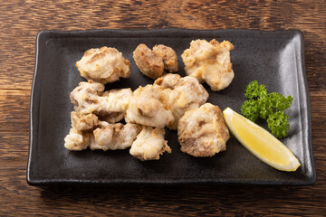 北海道産　秋鮭の白子の唐揚げ