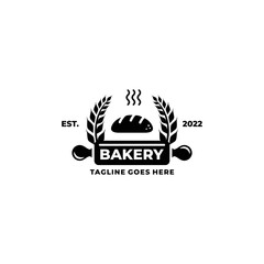 Bakery logo design vector illustration