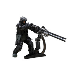 Machine gun operator