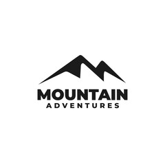 Mountain logo design vector illustration