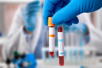 Medical sample for blood test in laboratory