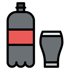 water sparkling beverage drink icon
